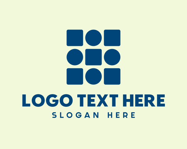 Geometric Circle Square Design
